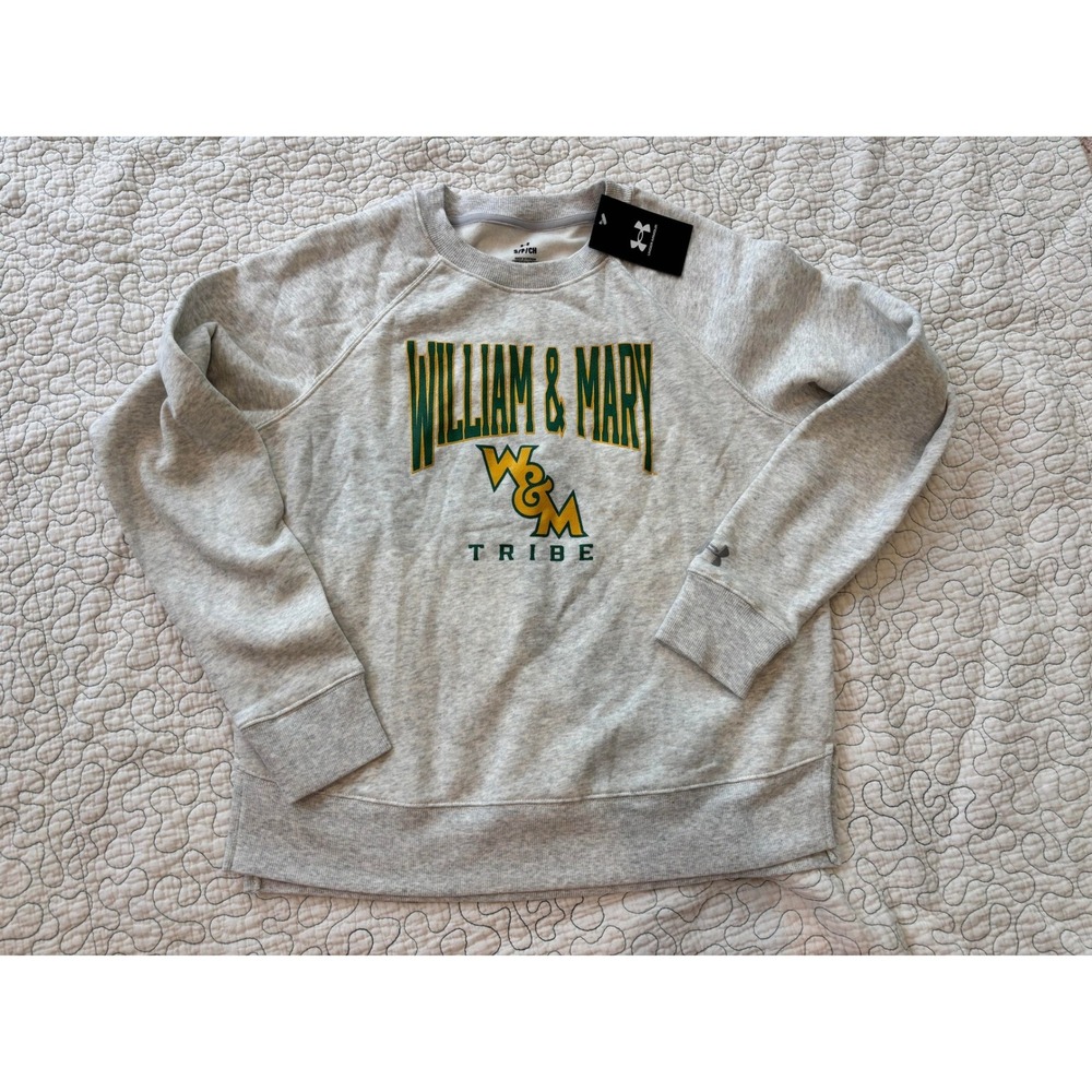 Under Armour William & Mary Tribe Women Sweatshirt Grey Size Small